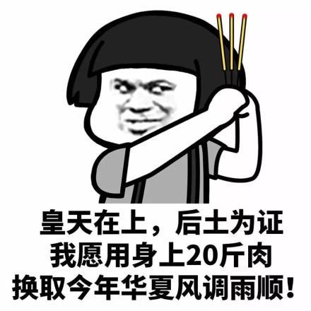 蘑菇头表情包：皇天在上，厚土为证