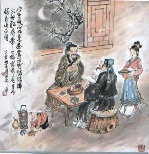 ​习诗录:寻常一样窗前月，才有梅花便不同