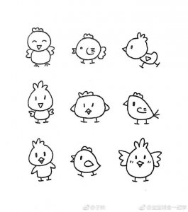 ​简笔画各种小动物