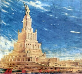 ​苏维埃宫殿：本欲踩自由女神、超帝国大厦，却成世界第一烂尾楼？
