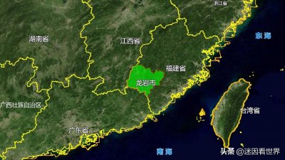 ​9张地形图，快速了解福建省龙岩市的7个市辖区县市