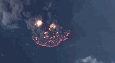 ​桑吉轮沉没溢油严重 形成 10 平方公里油污带