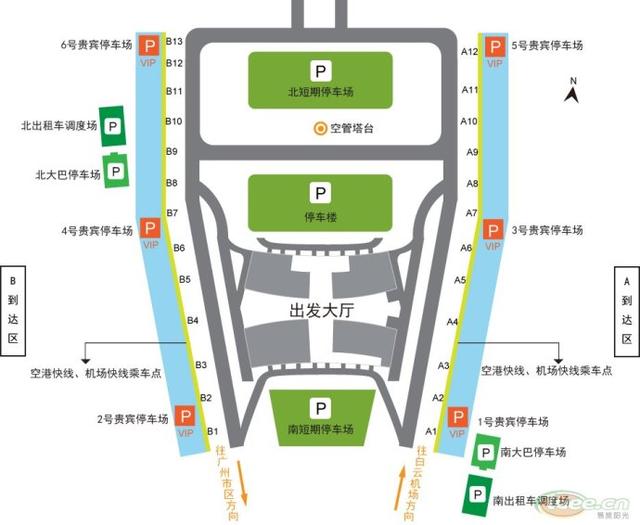 广州白云国际机场航站楼分布图（最全广州白云国际机场全攻略）(2)