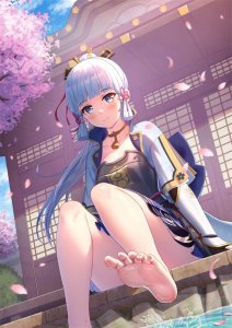 ​原神神里绫华ちゃんが部下を腿法娴熟什么梗神里绫华腿法娴熟是什么漫画图片