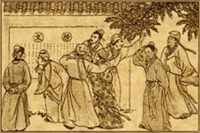 ​科举前三名有特定称号，这些称号是怎么来的？根据又是什么？