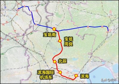 ​天津市域九条铁路线规划图（含高铁联络线今年天津同时在建铁路将达5条）
