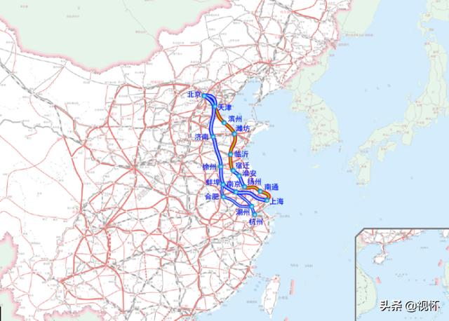 天津市域九条铁路线规划图（含高铁联络线今年天津同时在建铁路将达5条）(2)