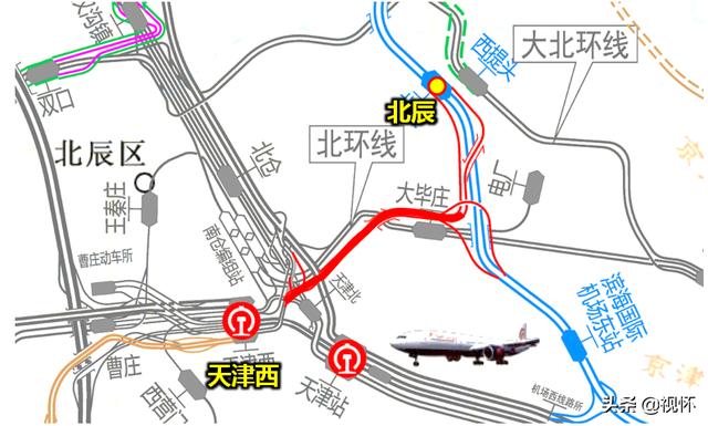 天津市域九条铁路线规划图（含高铁联络线今年天津同时在建铁路将达5条）(4)