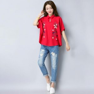 ​新款时尚女士短袖上衣，优雅时尚还减龄，穿出不一样的美