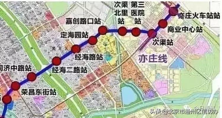 通州这条串通亦庄线S6线的轨道交通基本完工年底试运行
