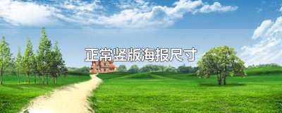 ​正常竖版海报尺寸