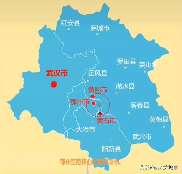 武汉城市圈有几个县（武汉城市圈10个县级市15个县）(2)