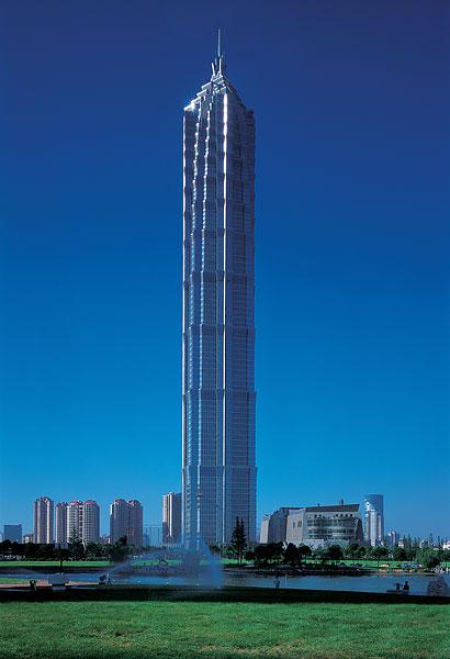 上海金茂大厦建设（上海第三高建筑）(2)
