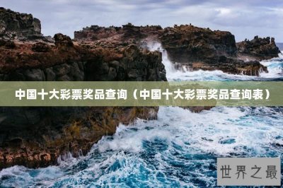 ​中国十大彩票奖品查询（中国十大彩票奖品查询表）