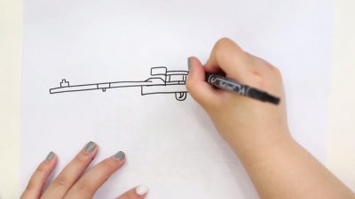 ​枪怎么画又帅又简单