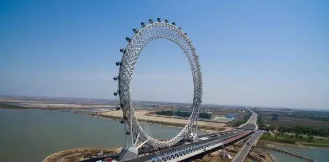 白浪河大桥摩天轮，创三项世界之最！