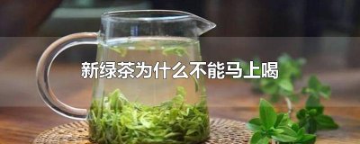 ​新绿茶为什么不能马上喝
