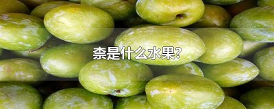 ​柰是什么水果?
