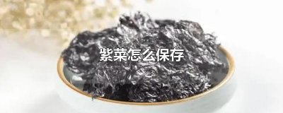 ​紫菜怎么保存