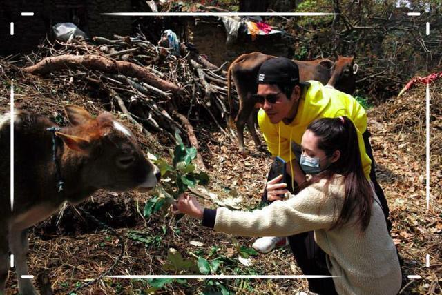 向佐郭碧婷同游尼泊尔，穿情侣装甜蜜牵手，是准备全世界撒狗粮？