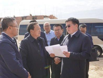 ​云新明调研我县蒙牛中国乳业产业园项目建设推进情况