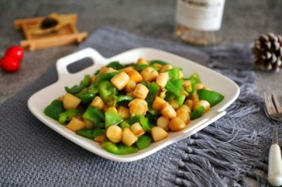 ​大厨教你这么做青椒炒扇贝柱，营养又好吃