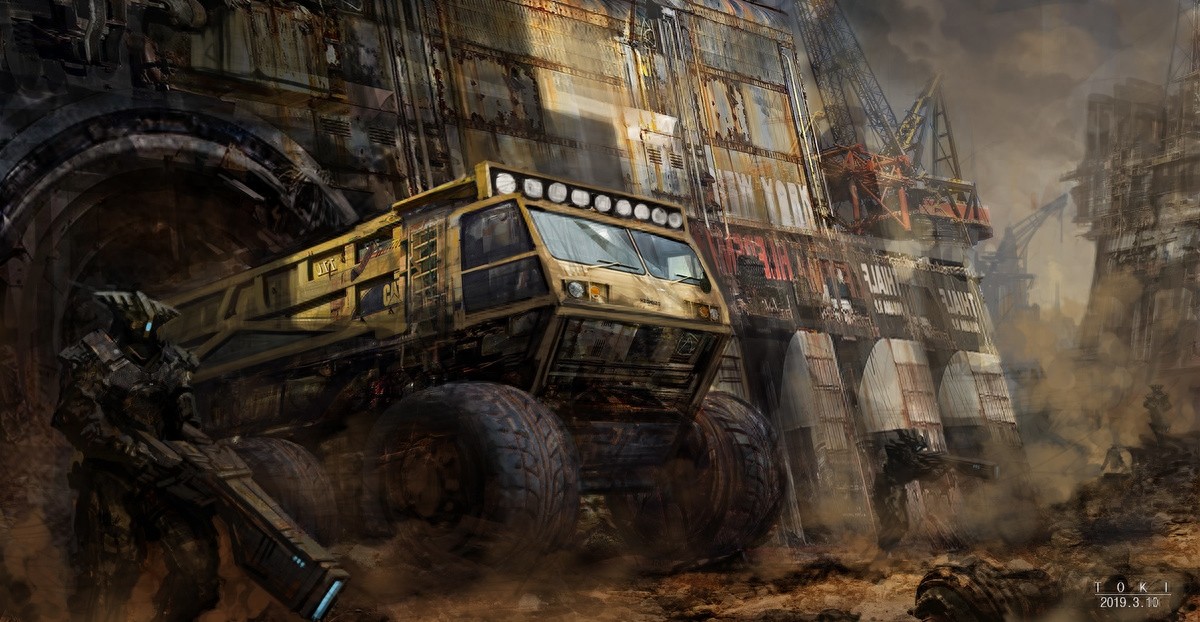 一起来欣赏这组充满想象力的科幻插画作品吧！画技优秀未来感十足