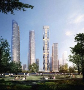 ​武汉CBD，效果图美，实景图居然更美！新CBD叫望楚塔，你满意吗？