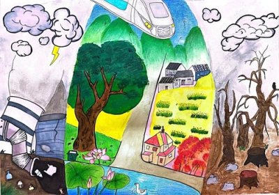 ​童心绘环保丨全市中小学生环保绘画大赛作品赏析（37）