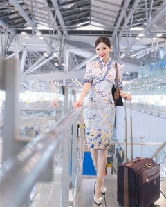 ​超美的海航国际空姐，优雅大气明媚迷人！