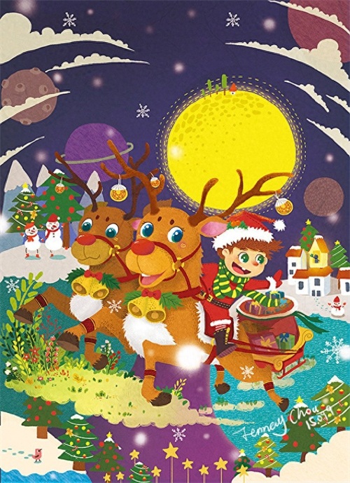 色彩丰富，形象可爱，一组超好看的森系插画作品