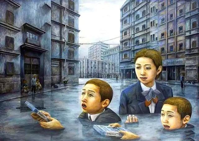 他画完这组画，就撞火车自杀了，留下300幅画，网友却捂脸不敢看