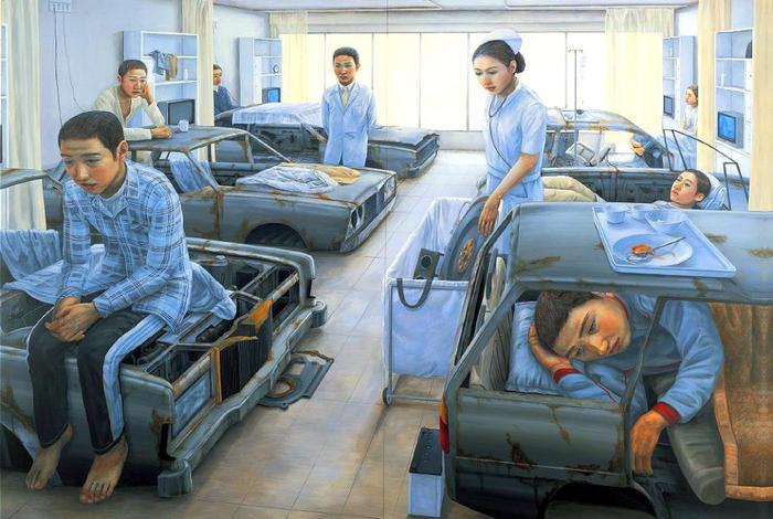 他画完这组画，就撞火车自杀了，留下300幅画，网友却捂脸不敢看