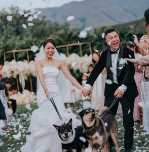 ​黄心颖官宣结婚，婚礼场地曝光设计简单，与老公深情对视幸福满溢