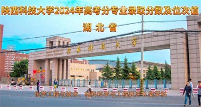 ​陕西科技大学2024年湖北省高考分专业录取分数及位次值