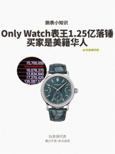​Only Watch表王1.25亿落锤，买家是美籍华人