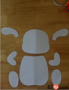 ​亲子手工可爱动物剪贴制作图解教程