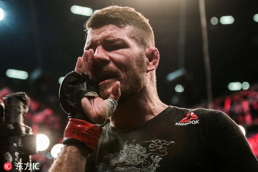 UFC格斗之夜头条主赛：盖斯特鲁姆KO比斯平 上海站完美收官
