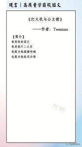 高质量学霸校园文：《打火机与公主裙》乖乖公主VS痞帅骑士